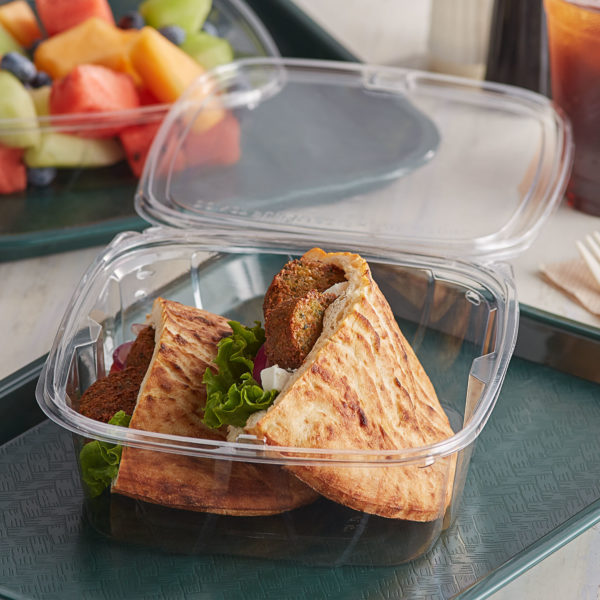 48oz Tamper-Evident Container with Flat Lid - 200/Case - Image 2