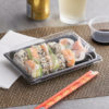 5" x 7 1/2" Large Sushi Container with Lid - 300/Case - Image 2