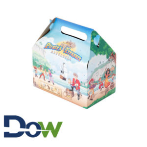 6½" x 4" x 3¾" Kids Take-Out Meal Box with Pirate Design - 96/Case