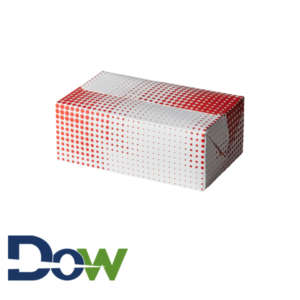 7" x 4 ¼" x 2 ¾" Red Plaid / Dot Take-Out Lunch Box with Fast Top - 250/Case