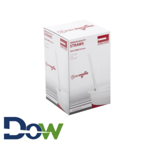 7.75" Jumbo Plastic Straw Unwrapped, Clear - 500/Case