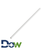 7¾" White Jumbo Paper Straw, Unwrapped - 4800/Case