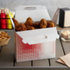 8" x 5" x 8" Red Plaid Barn Take-Out Lunch Box - 125/Case - Image 2