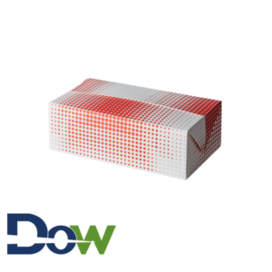 9" x 5" x 3" Red Plaid / Dot Take-Out Lunch Box with Fast Top - 250/Case