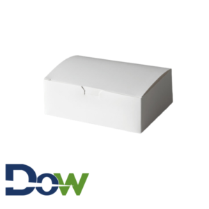 9" x 5" x 3" White Take Out Lunch Box - 250/Case