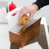 9 1/2" x 5" x 5" Hearthstone Barn Take Out Dinner Box with Handle - 125/Case - Image 2