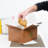 9" x 7" x 5" Hearthstone Picnic Take Out Box with Handle - 125/Case - Image 2