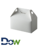 9 ½" x 5" x 5" White Barn Take Out Lunch Box- 125/Case