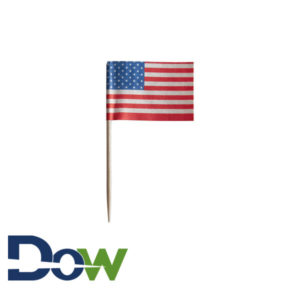 2 1/2" American Flag Food Pick - 100/Pack