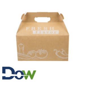 9½" x 5" x 5" Barn Take Out Lunch Box with Fresh Print Design - 100/Case