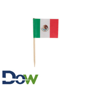 2 1/2" Mexican Flag Food Pick - 144/Pack