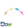 4" Drink Umbrella / Parasol Pick with Assorted Colors - 144/Box