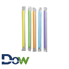 9" Neon Pointed Wrapped Boba Straw, ½" Wide - 400/Box